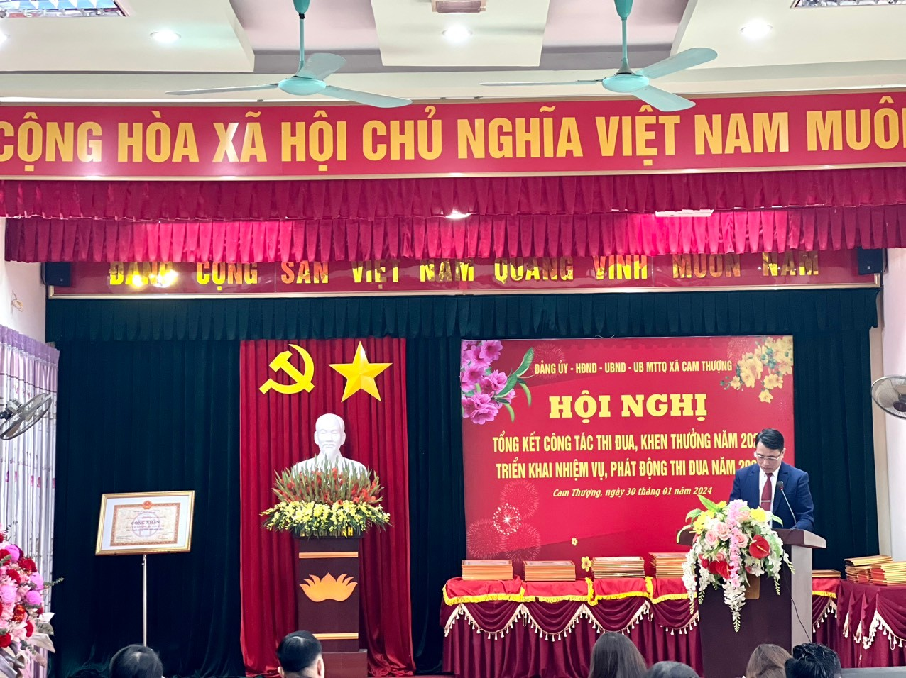 Hội nghị tổng kết công tác thi đua, khen thưởng năm 2023 và triển khai nhiệm vụ, phát động thi đua năm 2024